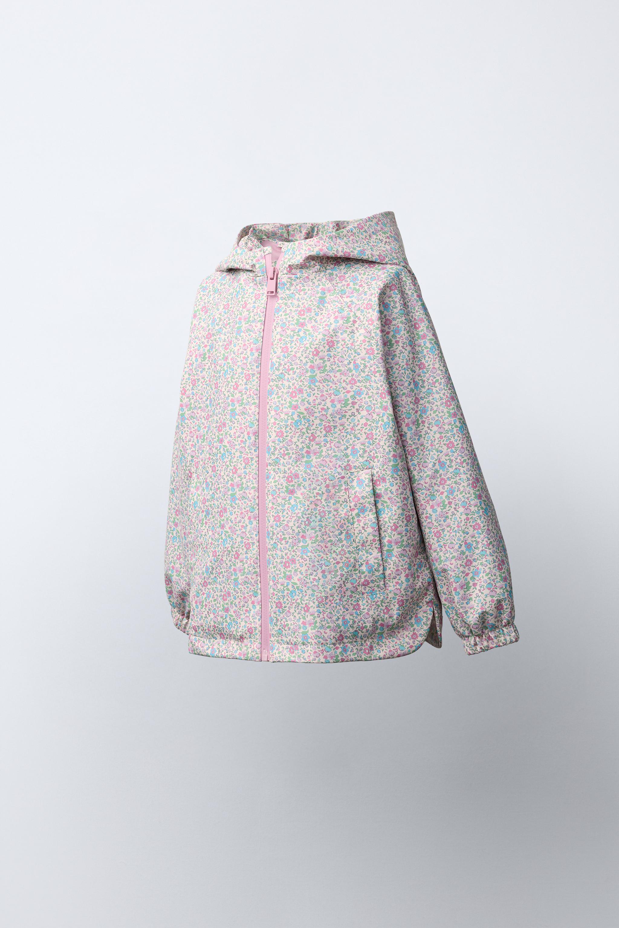 RUBBERIZED FLORAL WATER REPELLENT RAINCOAT